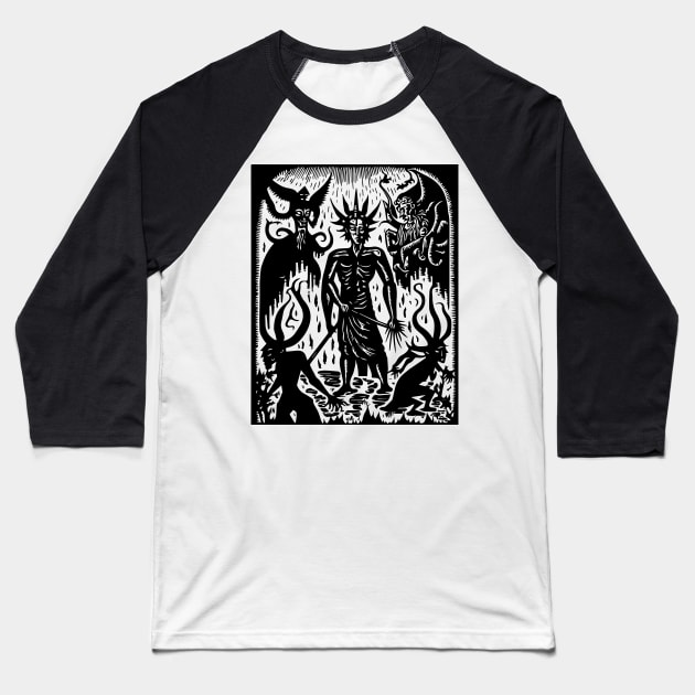 Medieval Daemon #16 Baseball T-Shirt by n23tees